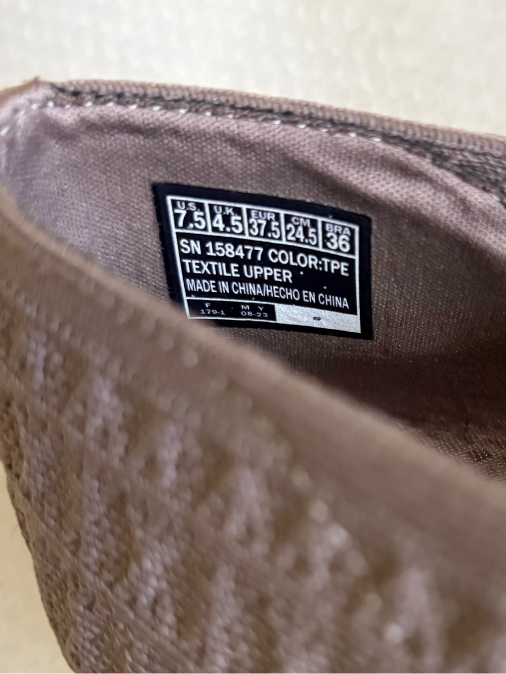 Skechers Women's Slip-On Quilted Flats - Taupe Brown Sz 7.5 - Picture 5 of 7